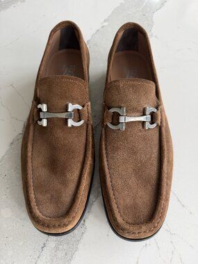 Salvatore Ferragamo Men's Brown Loafers Size 8.5E